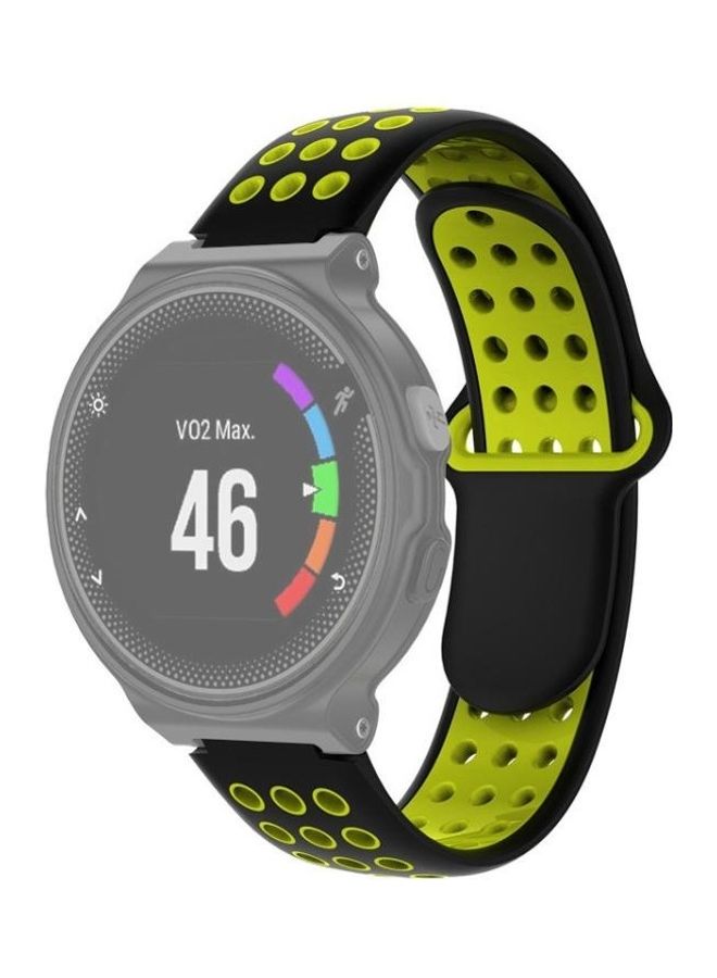 Silicone Strap For Garmin Forerunner 220-230-235-630-620-735 Black - Image 1